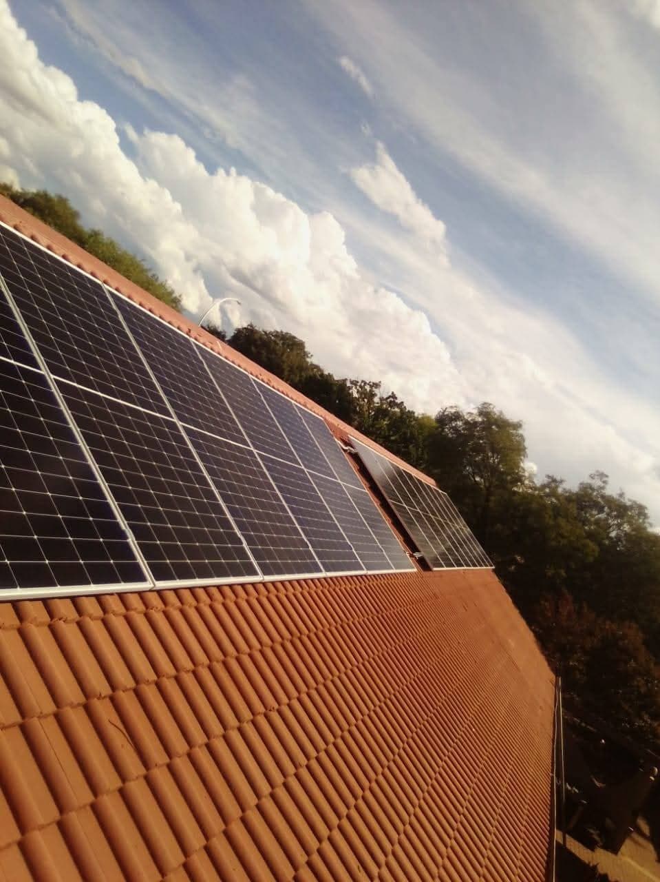 Duane Electrical — solar panel installation on tiled roof